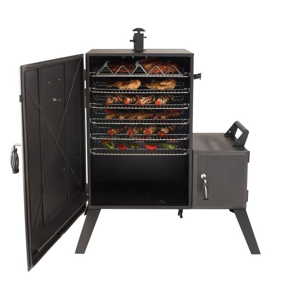 DGO1890BDC-D Wide Body Vertical Offset Charcoal Smoker, Black - Image 3