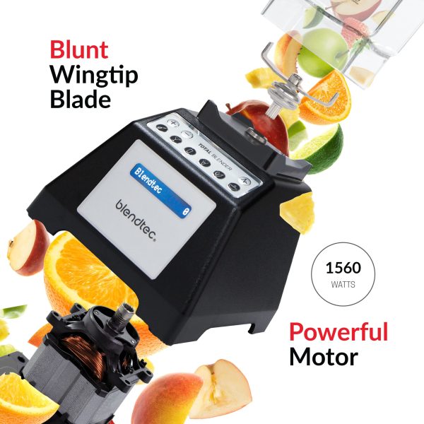 Blendtec Total Blender Classic   Includes FourSide Jar (75 oz)   10-Speed Professional-Grade Countertop Blender, Black - Image 4
