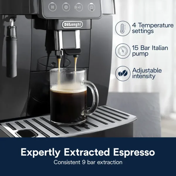 Magnifica Start Automatic Coffee   Espresso Machine with Milk Frother for Hot   Iced Lattes, Coffee,   More ECAM22022B   Black - Image 4