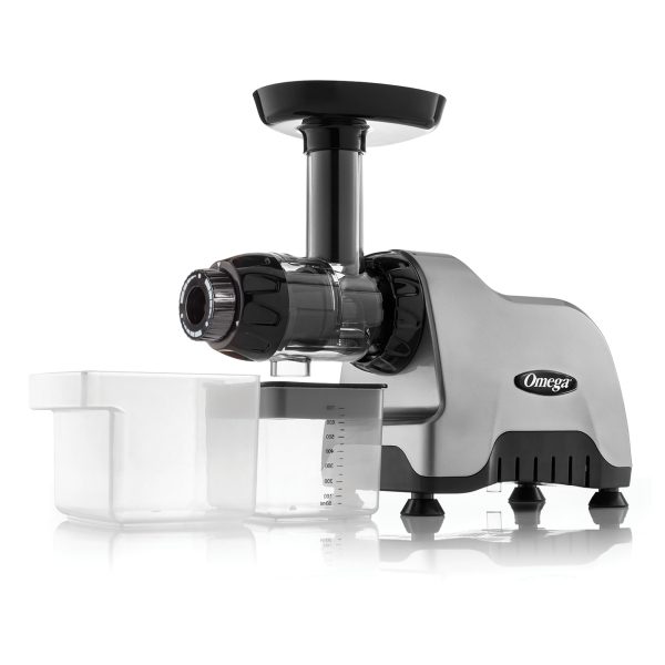 Omega Compact Slow Speed Multi-Purpose Nutrition Center Juicer, Silver, CNC80S - Image 8