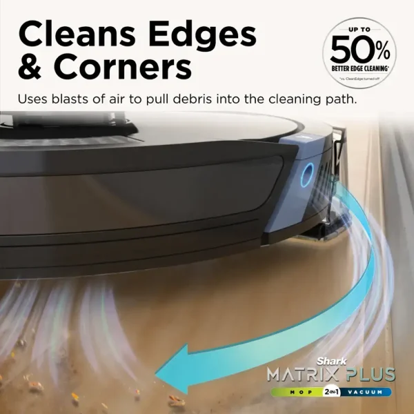 Matrix Plus 2-in-1 Robot Vacuum   Mop with Sonic Mopping, Matrix Clean, Home Mapping, HEPA Bagless Self Empty, WiFi   Black - Image 10