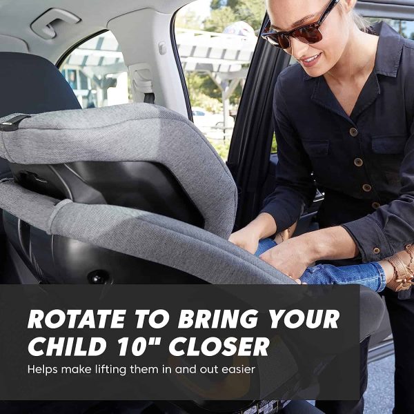 Baby Jogger City Turn Rotating Convertible Car Seat | Unique Turning Car Seat Rotates for Easy in and Out, Pike - Image 3