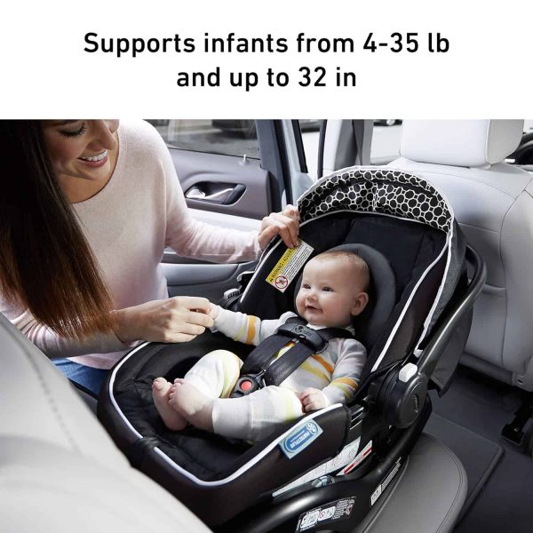 Graco SnugRide 35 Lite LX Infant Car Seat (SnugRide, Studio) - Image 2