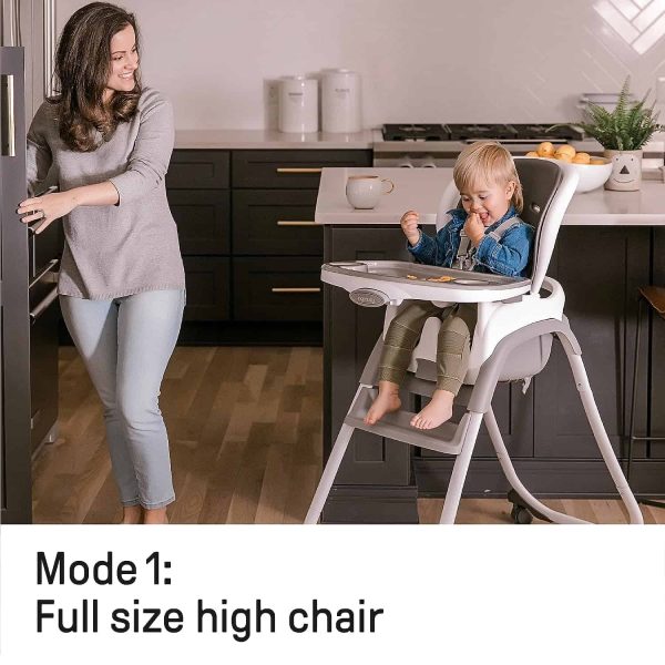 Ingenuity SmartClean Trio Elite 3-in-1 Convertible Baby High Chair, Toddler Chair, and Dining Booster Seat   Slate - Image 4