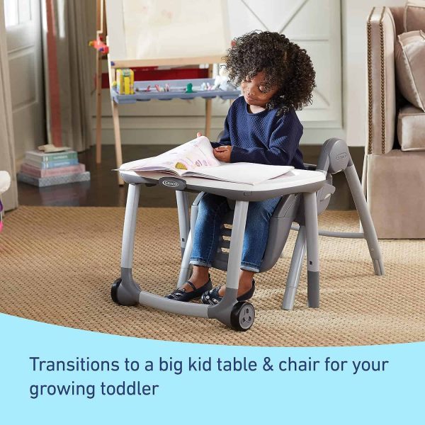 Graco Table2Table Premier Fold 7 in 1 Convertible High Chair | Converts to Dining Booster Seat, Kids Table, and More, Maison - Image 3
