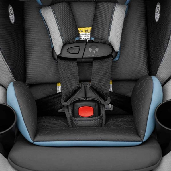 Evenflo Revolve360 Slim 2-in-1 Rotational Car Seat with Quick Clean Cover (Stow Blue) - Image 8