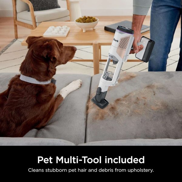 Cordless Vacuum with HEPA Filter, QuadClean Brushroll, White/Beats Brass - Image 14