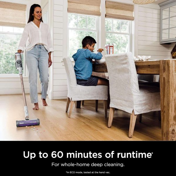 Cordless Vacuum with HEPA Filter, QuadClean Brushroll, White/Beats Brass - Image 12