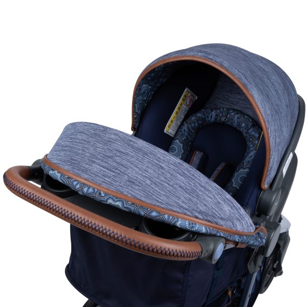 Monbebe Dash Travel System Stroller and Infant Car Seat, Boho - Image 5