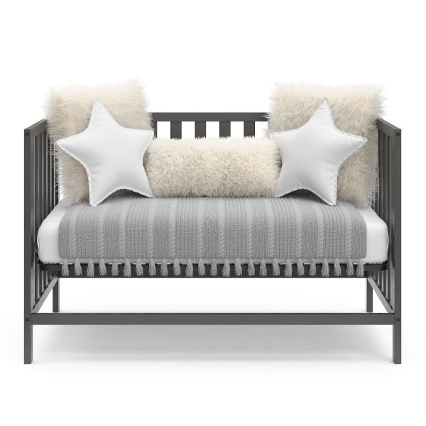 Storkcraft Sunset 4 in 1 Convertible Baby Crib, Gray - Image 4