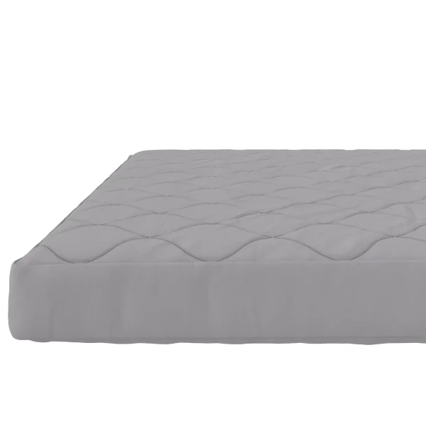 DHP Value 6 Inch Thermobonded Polyester Filled Quilted Top Bunk Bed Mattress, Full, Gray - Image 2