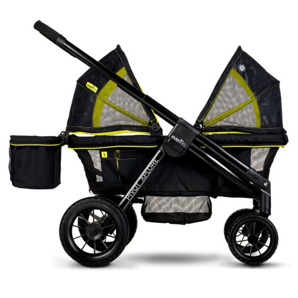 Evenflo Pivot Xplore All-Terrain Stroller Wagon (Wayfarer Black) - Image 5