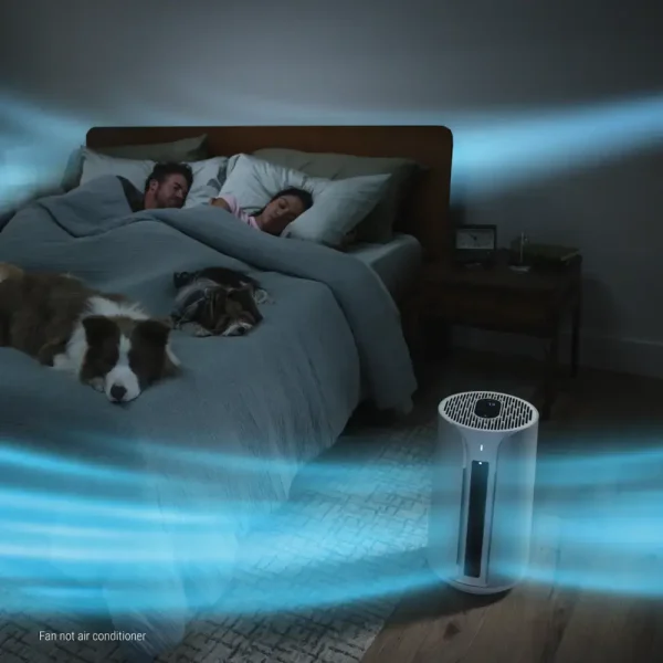 Blueair   ComfortPure Most Powerful 3-in-1 HEPASilent T10i Air Purifier: Heat + Cool + Purify   Gray - Image 9