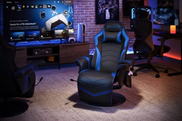 RESPAWN 900 Gaming Recliner   Reclining Gaming Chair with Footrest, Gaming Chair Recliner, Blue - Image 5