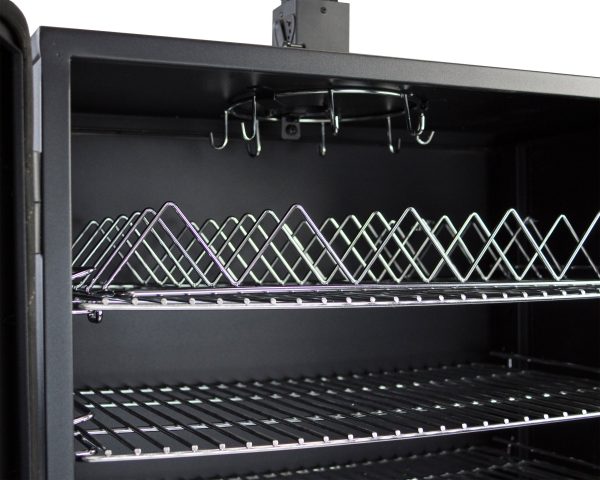 DGO1890BDC-D Wide Body Vertical Offset Charcoal Smoker, Black - Image 5