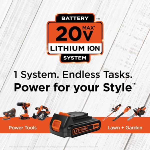 BD4KITCDCRL4-Tool 20-volt Power Tool Combo Kit Case (2 Li-ion Batteries Included and Charger Included) - Image 5