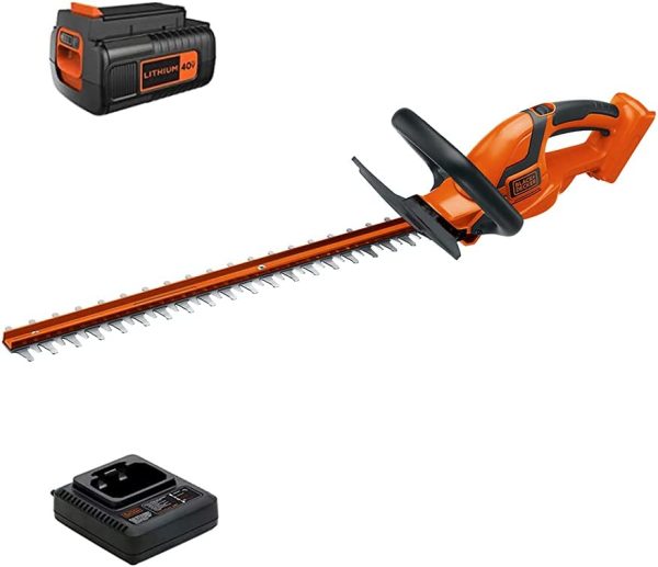 LHT2436 40-Volt Max 24-in Dual Cordless Electric Hedge Trimmer 1.5 Ah (Battery   Charger Included)