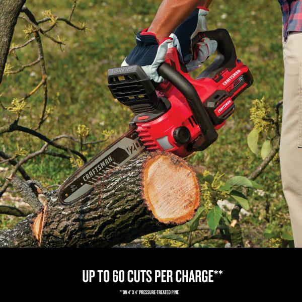 CMCCS620M1 V20 20-volt Max 12-in Cordless Electric Chainsaw 4 Ah (Battery   Charger Included) - Image 4