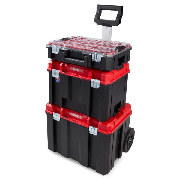 CMST60402 VERSASTACK 17.126-in Plastic; Metal Wheels Lockable Tool Box