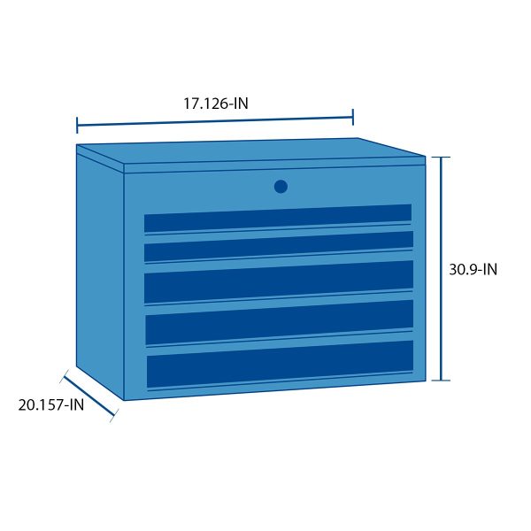 CMST60402 VERSASTACK 17.126-in Plastic; Metal Wheels Lockable Tool Box - Image 2