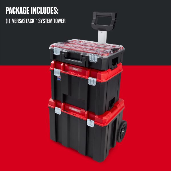 CMST60402 VERSASTACK 17.126-in Plastic; Metal Wheels Lockable Tool Box - Image 5