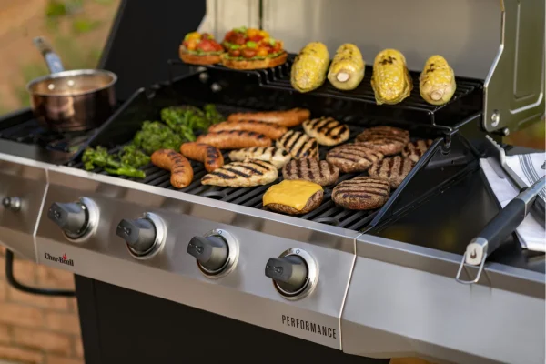 Charbroil Performance Series 4-Burner Propane Gas Grill Cart with Side Burner - Image 5