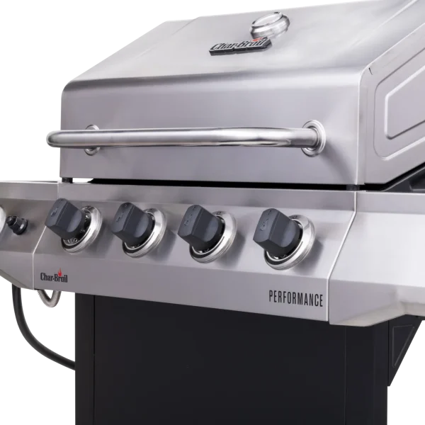 Charbroil Performance Series 4-Burner Propane Gas Grill Cart with Side Burner - Image 9