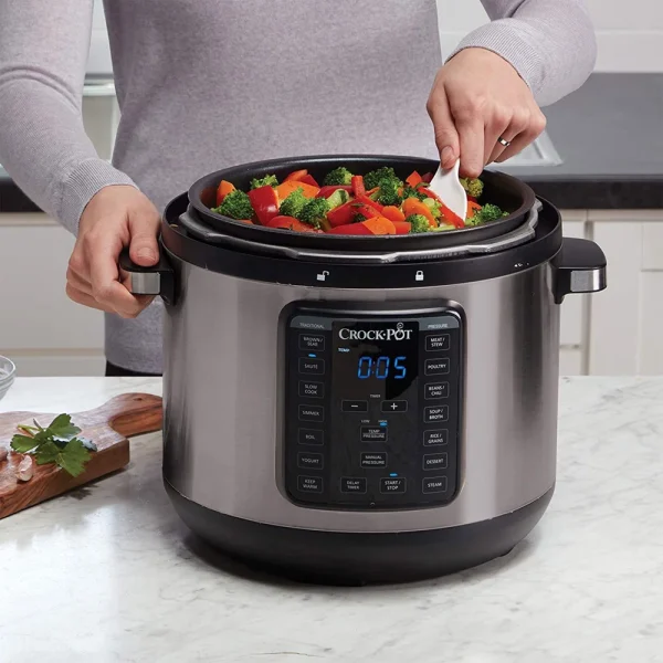 Express Crock: 8-Qt. Pressure Cooker   Multi-Cooker - Image 4