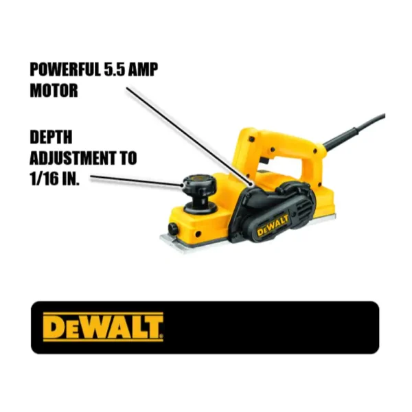 D26676 5.5 Amp Corded 3-1/4 in. Portable Hand Planer - Image 3