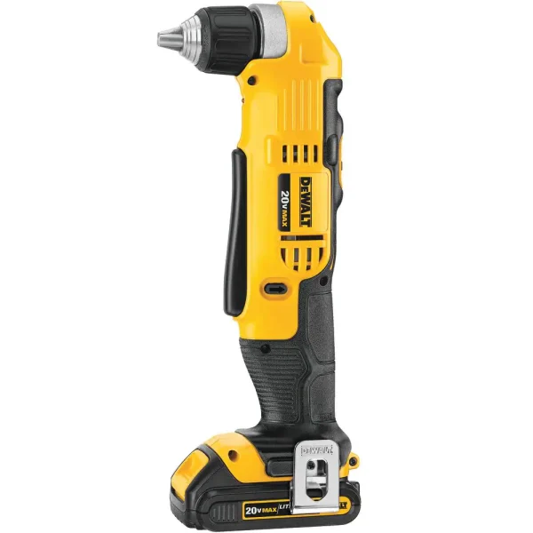 DCD740C1 20-Volt MAX Cordless 3/8 in. Right Angle Drill/Driver, (1) 20-Volt 1.3Ah Battery, Charger   Bag - Image 13