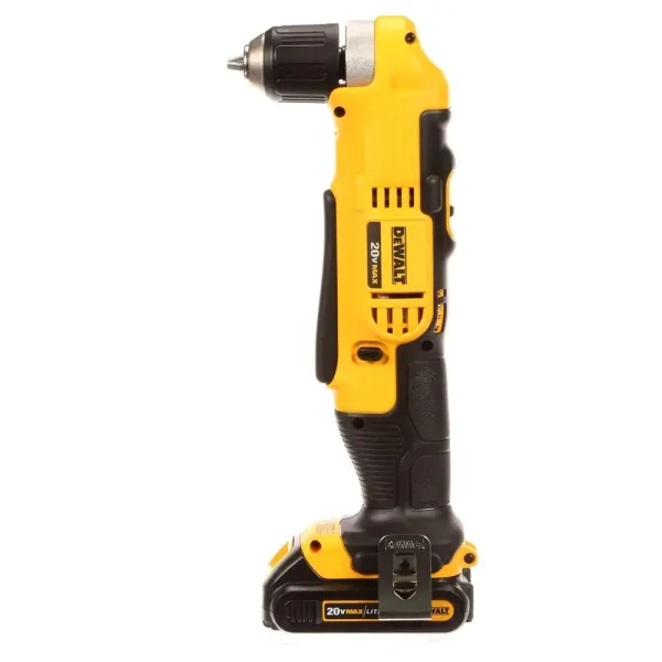 DCD740C1 20-Volt MAX Cordless 3/8 in. Right Angle Drill/Driver, (1) 20-Volt 1.3Ah Battery, Charger   Bag - Image 11