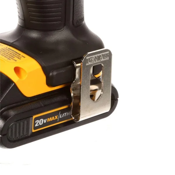 DCD740C1 20-Volt MAX Cordless 3/8 in. Right Angle Drill/Driver, (1) 20-Volt 1.3Ah Battery, Charger   Bag - Image 9