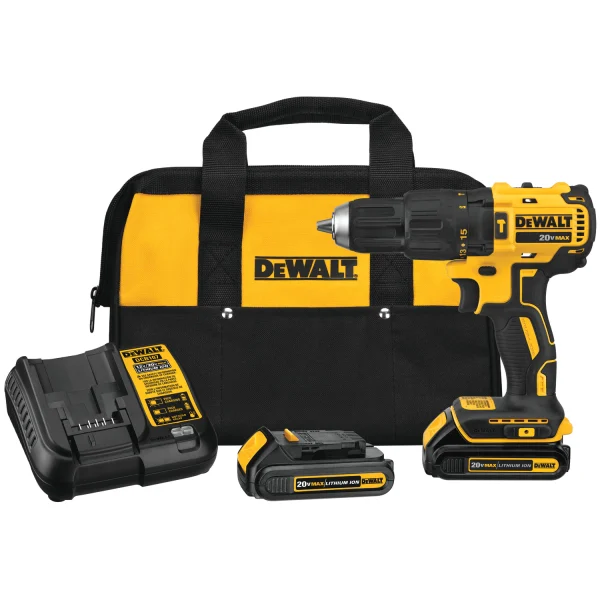 DCD778C2 1/2-in 20-volt Max Variable Speed Brushless Cordless Hammer Drill (2-Batteries Included)