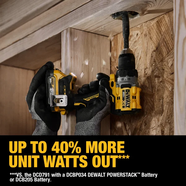 DCD800D1E1 XR 20-volt Max 1/2-in Brushless Cordless Drill (2 Li-ion-Batteries Included) - Image 8