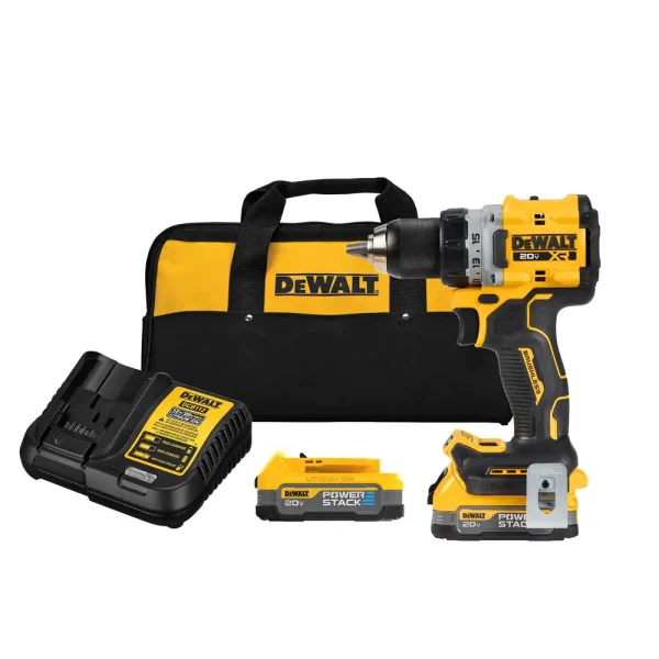 DCD800E2 20-Volt Lithium-Ion Cordless Brushless 1/2 in. Compact Drill Driver Kit with (2) 1.7 Ah Batteries and Charger