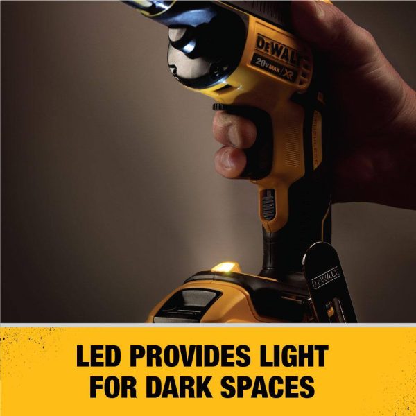 DCF620D2 20-Volt MAX XR Cordless Brushless Drywall Screw Gun with (2) 20-Volt 2.0Ah Batteries   Charger - Image 5