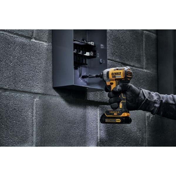 DCF787C1 20-volt Max 1/4-in Variable Speed Brushless Cordless Impact Driver (1-Battery Included) - Image 11