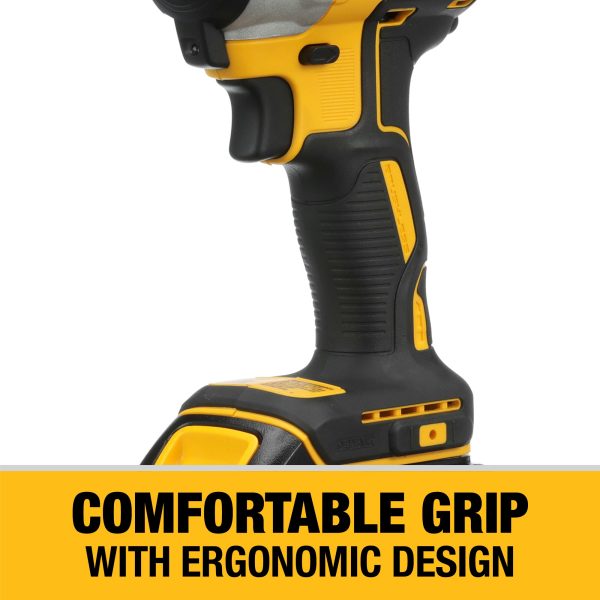 DCF787C1 20-volt Max 1/4-in Variable Speed Brushless Cordless Impact Driver (1-Battery Included) - Image 6