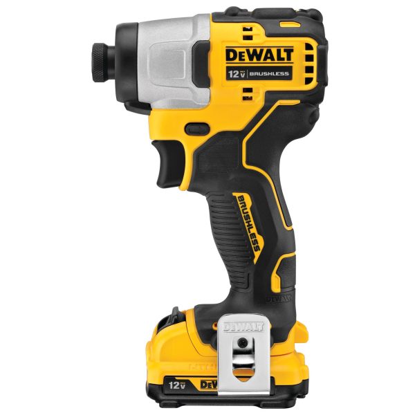DCF801F2 XTREME 12-volt Max 1/4-in Variable Speed Brushless Cordless Impact Driver (2-Batteries Included) - Image 9