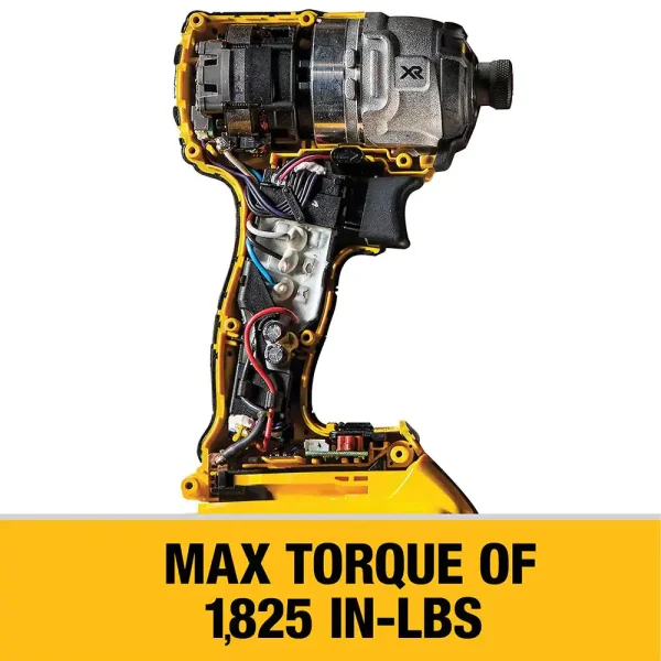 DCF887M2 20-Volt MAX XR Cordless Brushless 3-Speed 1/4 in. Impact Driver with (2) 20-Volt 4.0Ah Batteries   Charger - Image 5