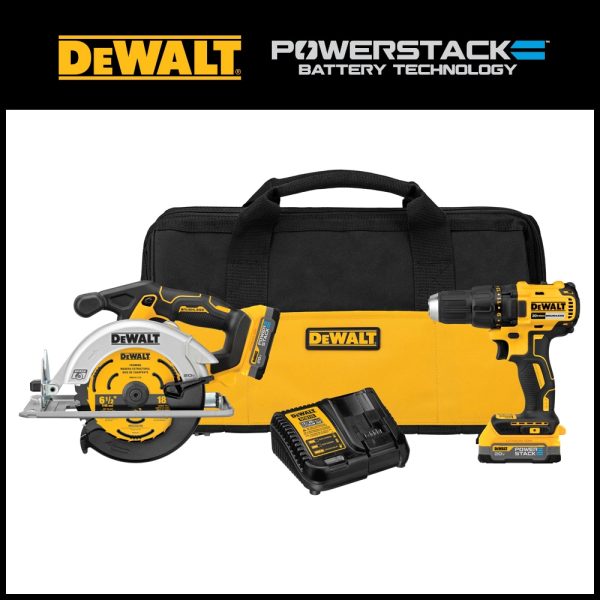 DCK239E2 20V MAX Brushless Cordless Circular Saw and Drill Combo Kit with  POWERSTACK, Compact Batteries - Image 10