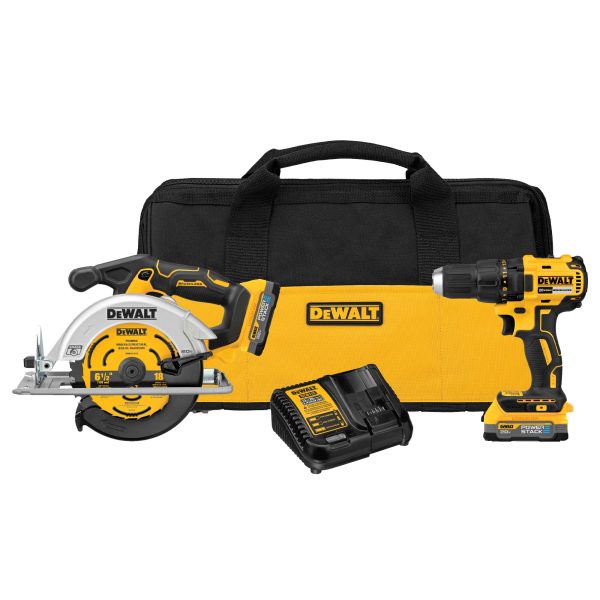 DCK239E2 20V MAX Brushless Cordless Circular Saw and Drill Combo Kit with  POWERSTACK, Compact Batteries