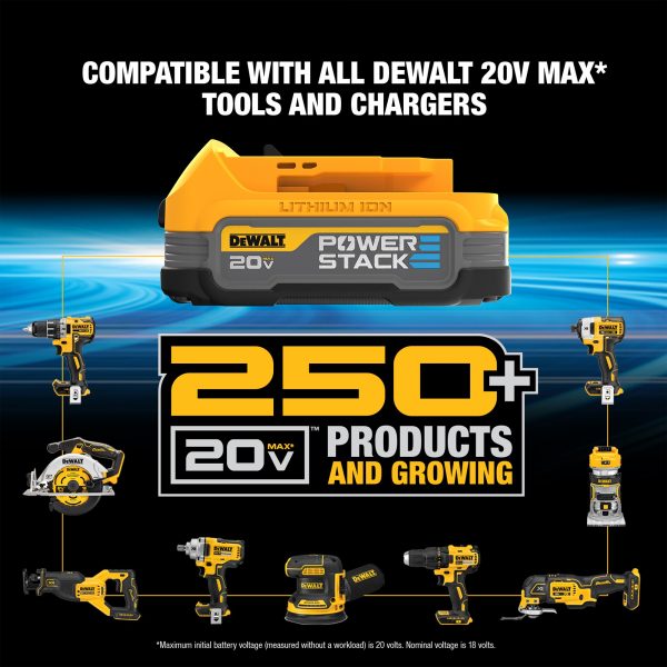 DCK239E2 20V MAX Brushless Cordless Circular Saw and Drill Combo Kit with  POWERSTACK, Compact Batteries - Image 2