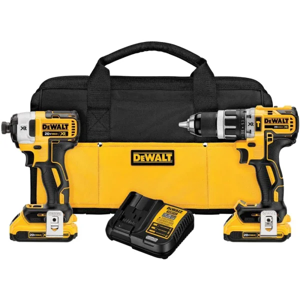 DCK287D2 20-Volt MAX XR Cordless Brushless Hammer Drill/Impact Combo Kit (2-Tool) with (2) 20-Volt 2.0Ah Batteries and Charger