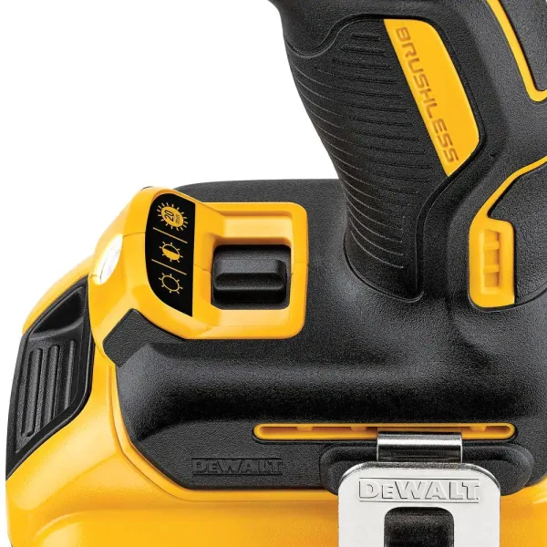 DCK287D2 20-Volt MAX XR Cordless Brushless Hammer Drill/Impact Combo Kit (2-Tool) with (2) 20-Volt 2.0Ah Batteries and Charger - Image 8