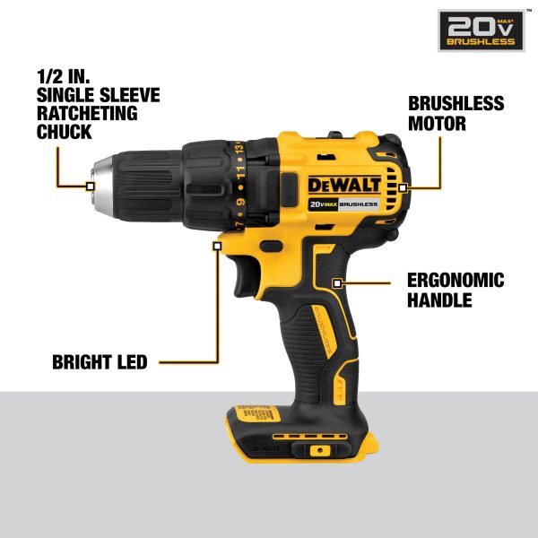 DCK379D2 3-Tool 20-Volt Max Brushless Power Tool Combo Kit with Soft Case (2-Batteries and charger Included) - Image 16