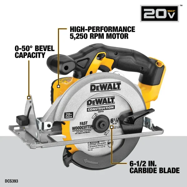 DCK421D2 20-Volt MAX Cordless Combo Kit (4-Tool) with (2) 20-Volt 2.0Ah Batteries   Charger - Image 5