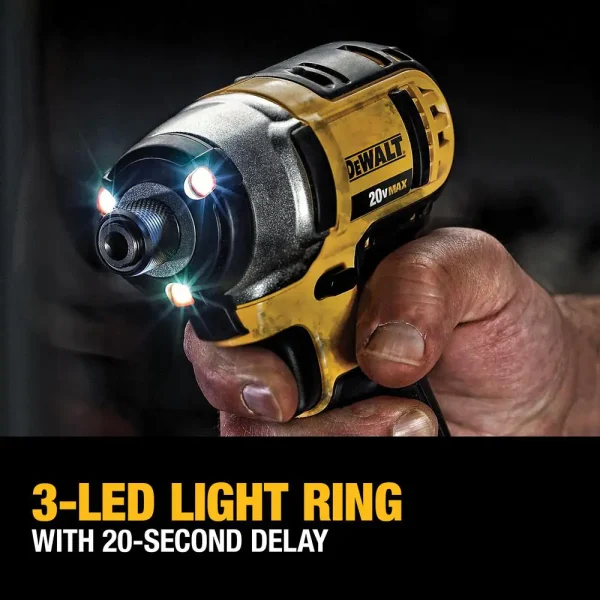 DCK421D2 20-Volt MAX Cordless Combo Kit (4-Tool) with (2) 20-Volt 2.0Ah Batteries   Charger - Image 8