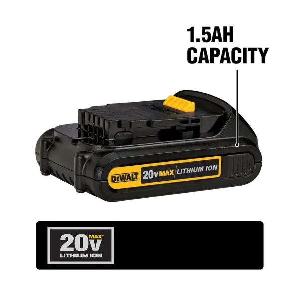 DCK466D2 20-Volt MAX Cordless Combo Kit (4-Tool) with (2) 20-Volt 2.0Ah Batteries   Charger - Image 8