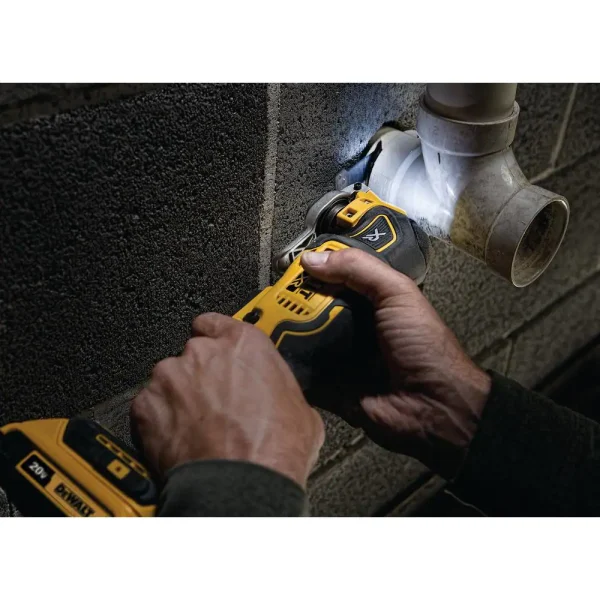 DCS356D1 20-Volt MAX XR Cordless Brushless 3-Speed Oscillating Multi-Tool with (1) 20-Volt 2.0Ah Battery   Charger - Image 11